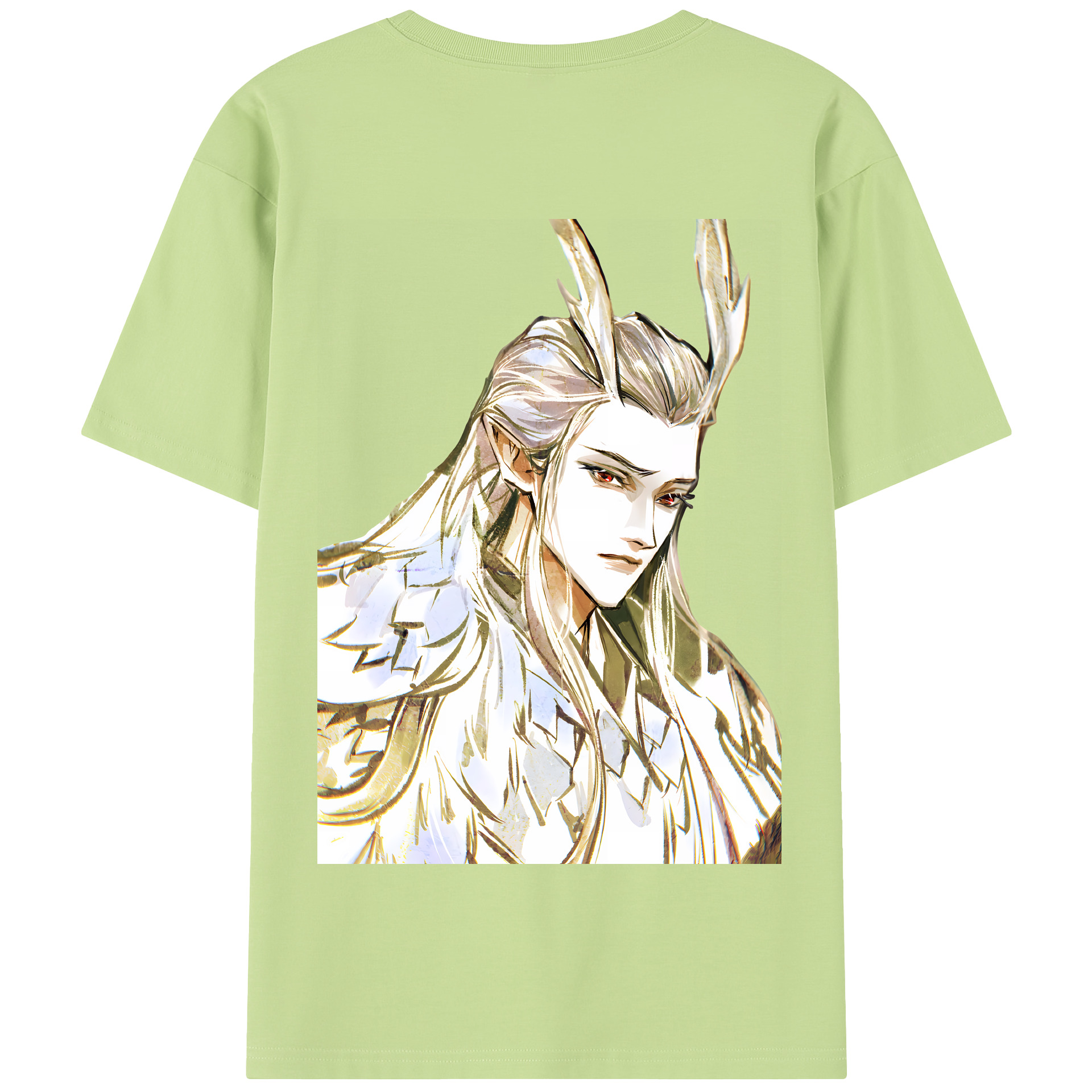 （画像用） Ne Zha 2 ナタ 魔童の大暴れ 綿100％半袖Tシャツ（背面プリント）